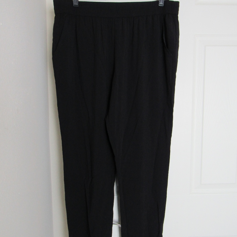 a.n.a Black Slacks Pants Trousers Size L
